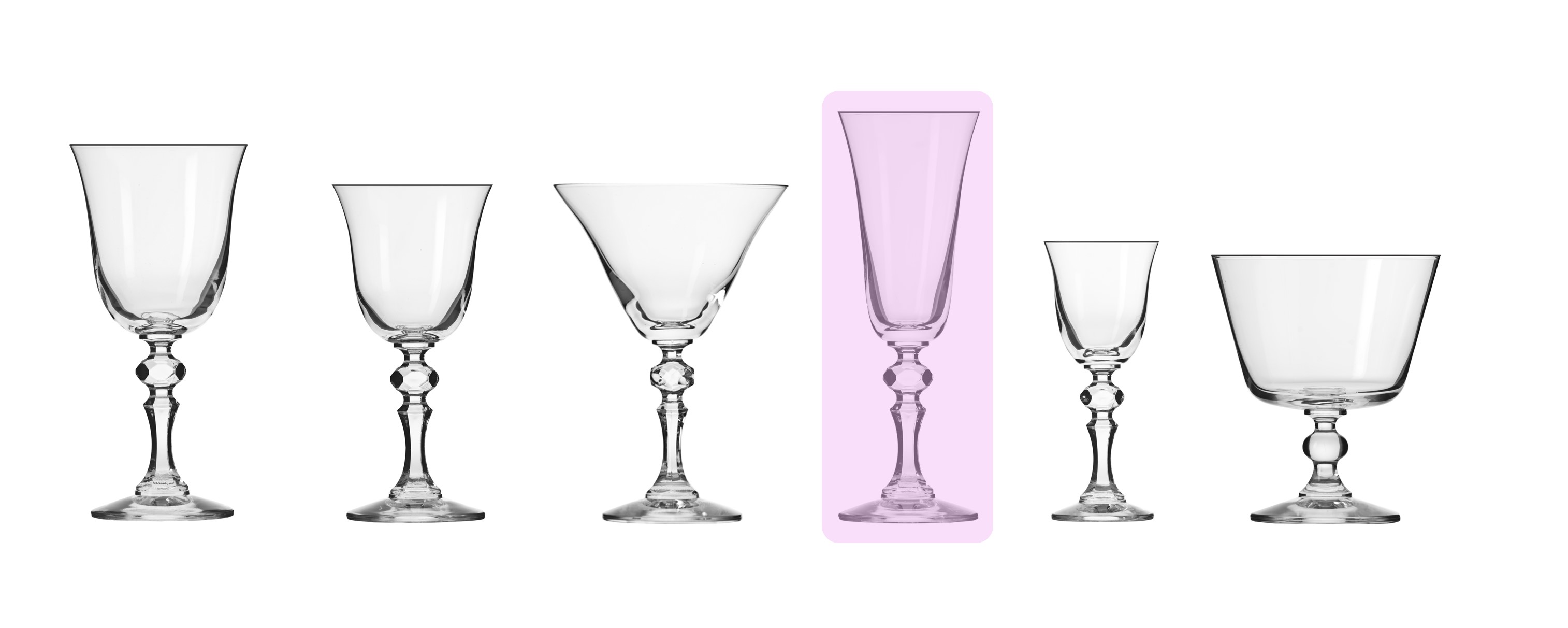 Champagne flutes collection AVANT-GARDE