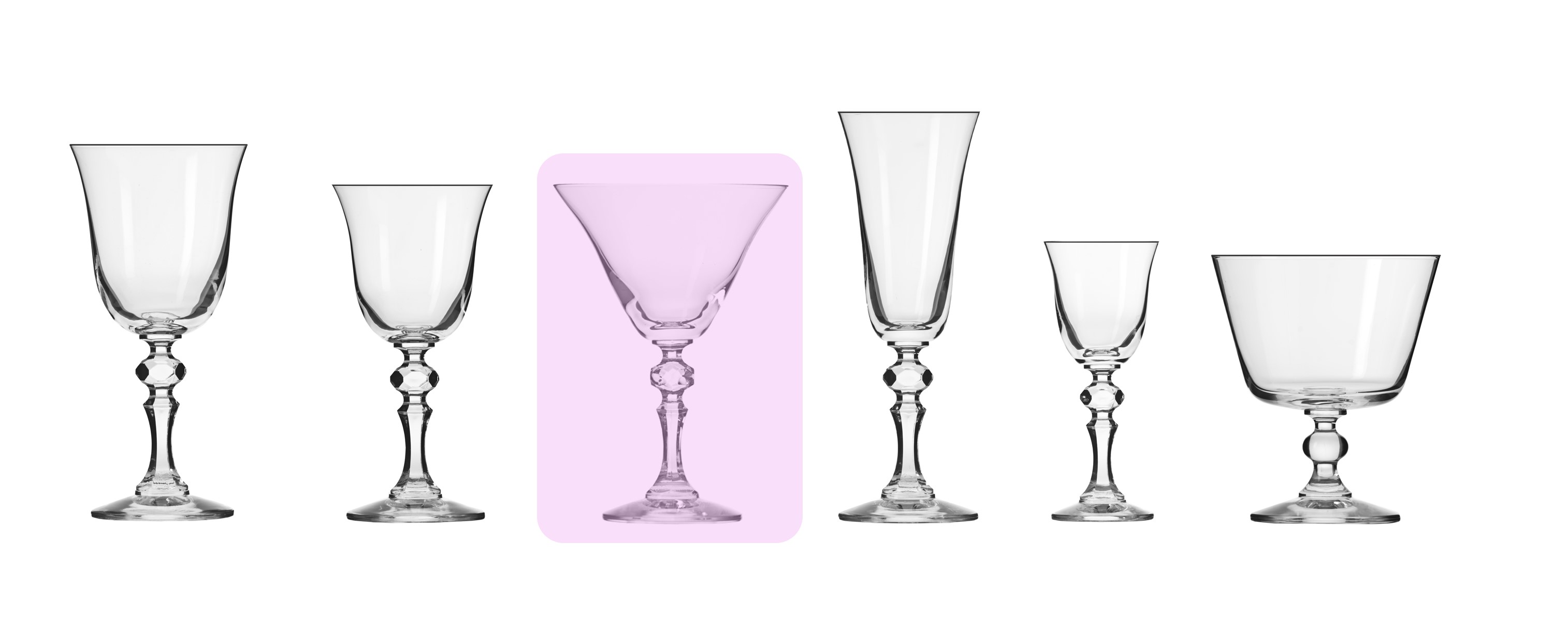Champagne flutes collection AVANT-GARDE